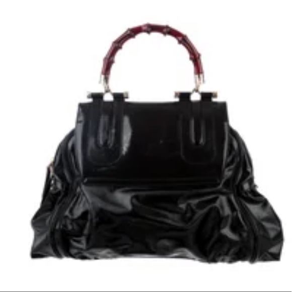 GUCCI POP DIALUX BAMBOO HANDBAG - Picture 14 of 15